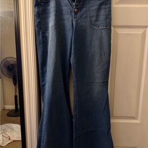 AEO Dark Blue Flare Jeans
